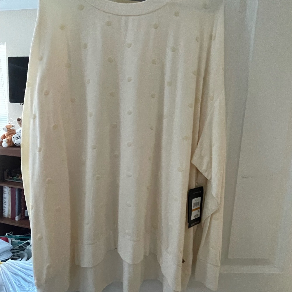 Cream Polka Dot Sweater